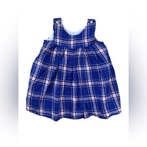 SweetHoney Size 5 Years Classic Royal Blue Check Dress